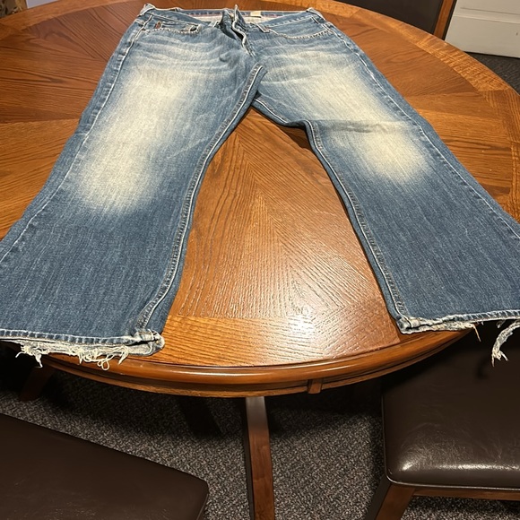 Abercrombie and Fitch flare 32WX 30 L worn-in men’s jeans. - Picture 7 of 9